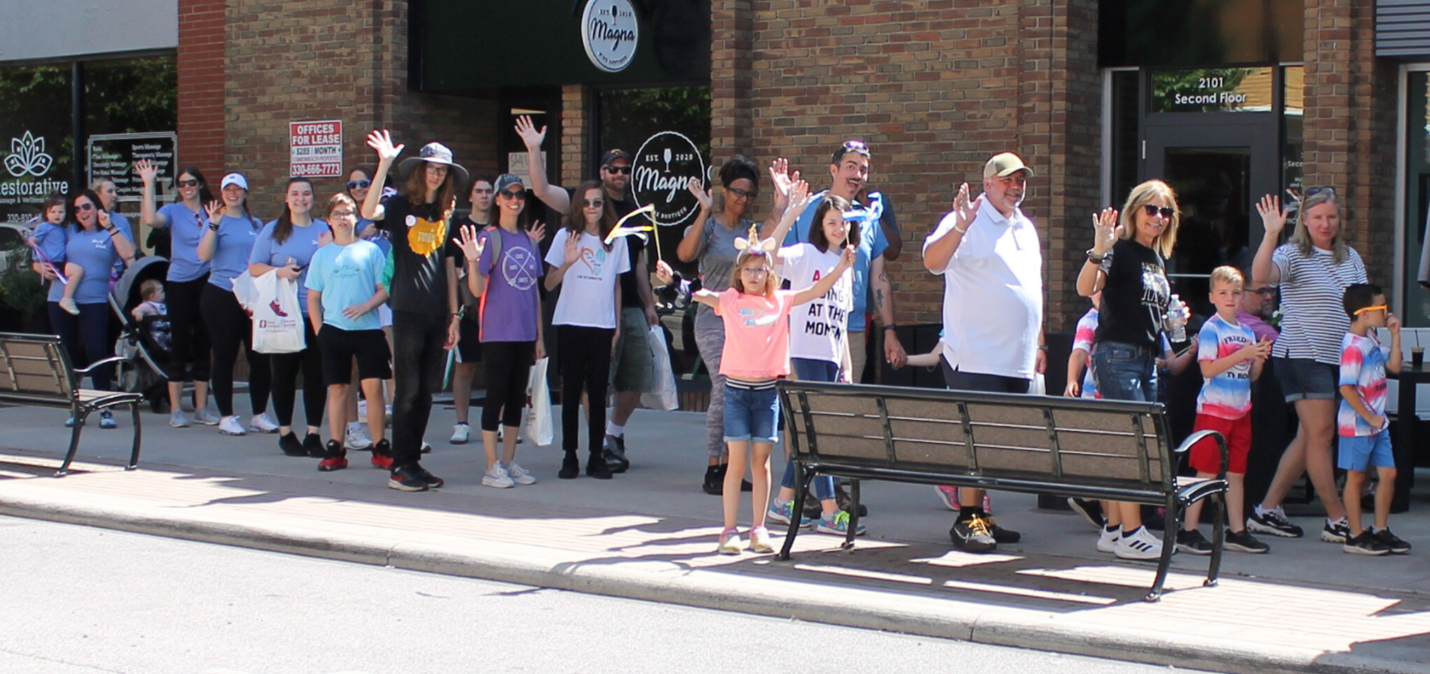 Step Into Autism 2024 Event - Walker group waving