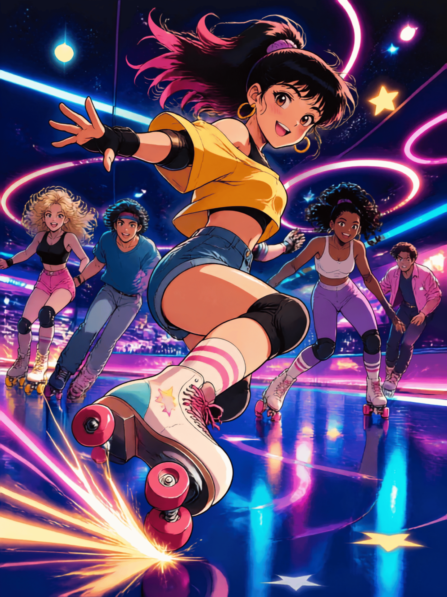 roller skating anime